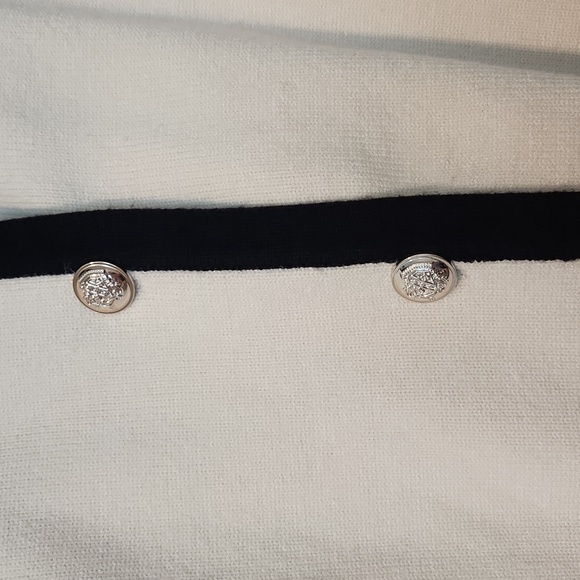 Cream Cardigan with Black Trim - Picture 3 of 4